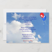 Juli Party Einladung (Rückseite)