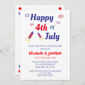 Juli Party Einladung (Vorne/Hinten)