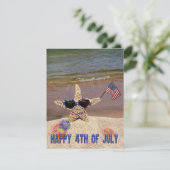 Juli Party Einladung (Stehend Vorderseite)