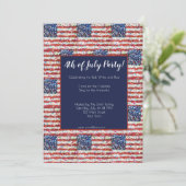 Juli-Party Einladung (Stehend Vorderseite)