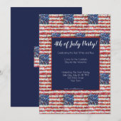 Juli-Party Einladung (Vorne/Hinten)