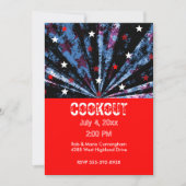 Juli Party Einladung (Vorderseite)