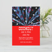 Juli Party Einladung (Stehend Vorderseite)