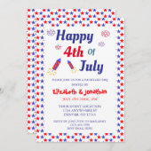 Juli Party Einladung (Vorne/Hinten)