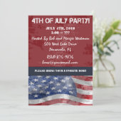 Juli Party Einladungen (Stehend Vorderseite)