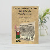 Juli-Party Einladungen (Stehend Vorderseite)