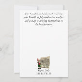 Juli-Party Einladungen (Rückseite)