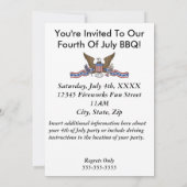 Juli-Party Einladungen (Rückseite)