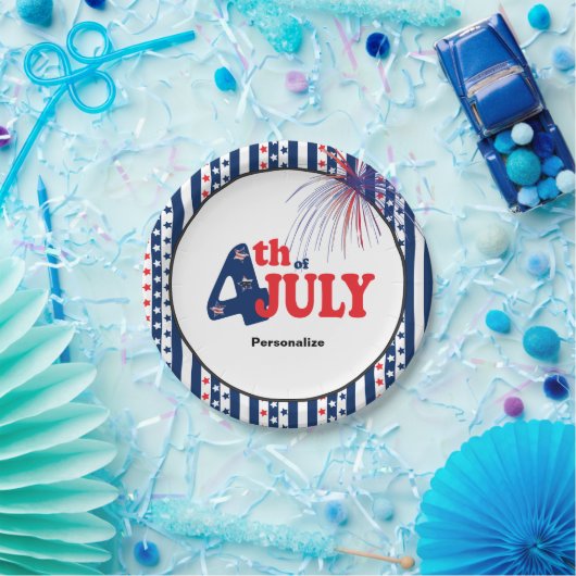 Juli Party Feier Pappteller (Party)