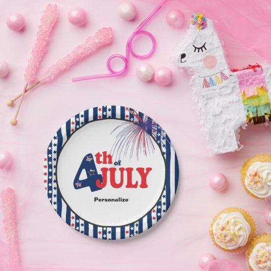 Juli Party Feier Pappteller (Party)