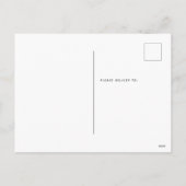 Juli Party Feiertagspostkarte (Rückseite)