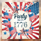 Juli Party Fensteraufkleber (Blatt 2)