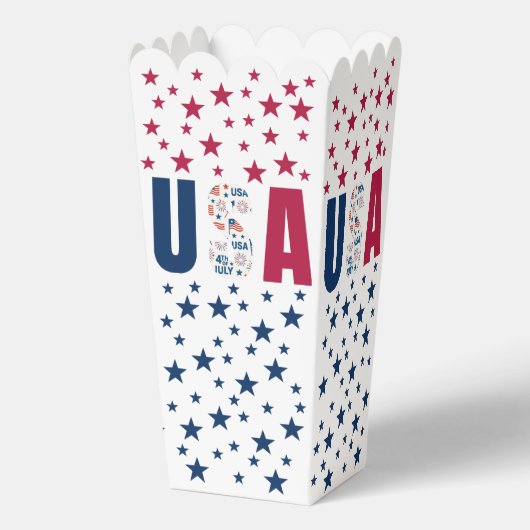 Juli Party Geschenkboxen 🎆 🇺 🇸 Geschenkschachtel (Rückseite)