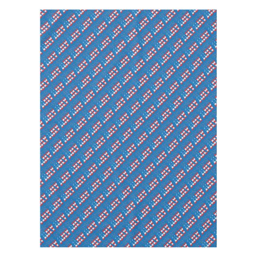 Juli Party Monat US Flagge Tischdecke (Vorderseite)