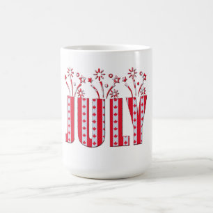 Juli Party Monatsflagge des kanadischen Ahornblatt Kaffeetasse