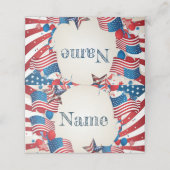 Juli Party Platzkarte (Außenseite Aufgefaltet)