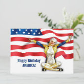 Juli Party | Retro-Button für Veranstaltungen Einladung (Stehend Vorderseite)