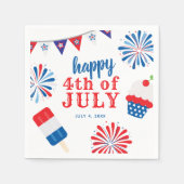 Juli Party Serviette (Vorderseite)