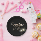 Juli Party Sparkler 1776 Pappteller (Party)