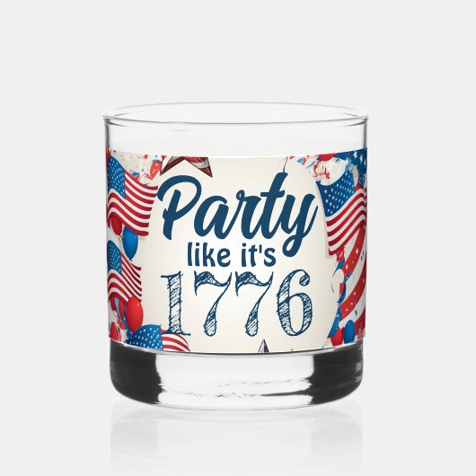 Juli Party Whiskyglas (Vorderseite)