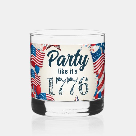 Juli Party Whiskyglas (Rückseite)