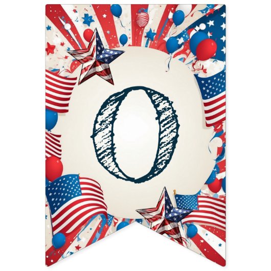 Juli Party Wimpelkette (Zweite Fahne)