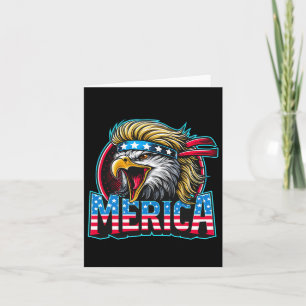 Juli Patriotic Funny Eagle 4. Juli USA Merica Karte