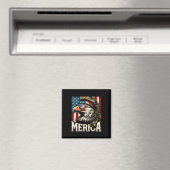 Juli Patriotic Funny Eagle 4. Juli USA Merica Magnet (In Situ (Geschirrspüler))