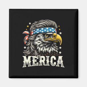 Juli Patriotic Funny Eagle 4. Juli USA Merica Magnet