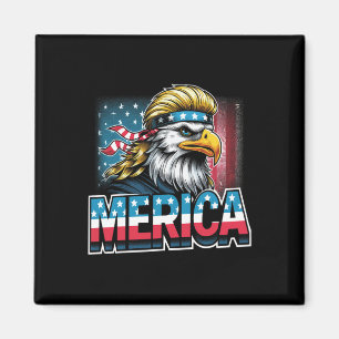 Juli Patriotic Funny Eagle 4. Juli USA Merica Magnet