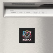 Juli Patriotic Funny Eagle 4. Juli USA Merica Magnet (In Situ (Geschirrspüler))