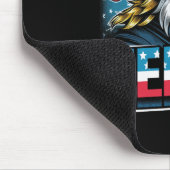 Juli Patriotic Funny Eagle 4. Juli USA Merica Mousepad (Ecke)