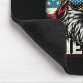 Juli Patriotic Funny Eagle 4. Juli USA Merica Mousepad (Ecke)