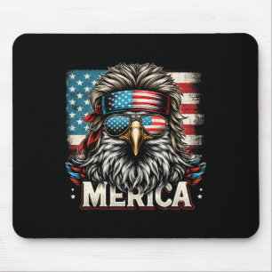 Juli Patriotic Funny Eagle 4. Juli USA Merica Mousepad