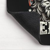 Juli Patriotic Funny Eagle 4. Juli USA Merica Mousepad (Ecke)