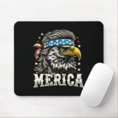 Juli Patriotic Funny Eagle 4. Juli USA Merica Mousepad (Mit Mouse)