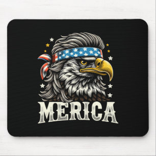 Juli Patriotic Funny Eagle 4. Juli USA Merica Mousepad