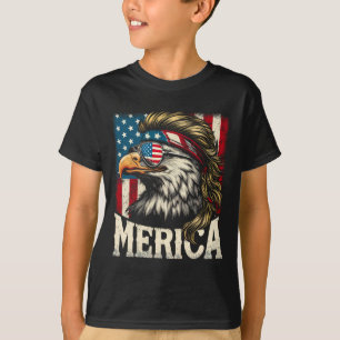 Juli Patriotic Funny Eagle 4. Juli USA Merica T-Shirt