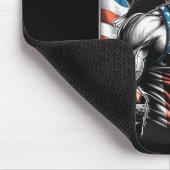 Juli Patriotic Funny George Washington 4. Juli Mousepad (Ecke)