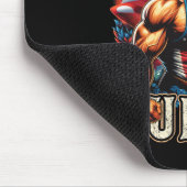 Juli Patriotic Funny George Washington 4. Juli Mousepad (Ecke)