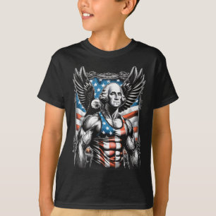 Juli Patriotic Funny George Washington 4. Juli T-Shirt
