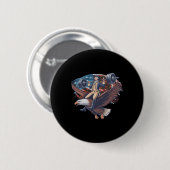 Juli Patriotic Funny George Washington Juli Button (Vorne & Hinten)