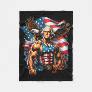 Juli Patriotic Funny George Washington Juli Fleecedecke