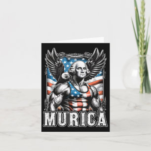 Juli Patriotic Funny George Washington Juli Karte