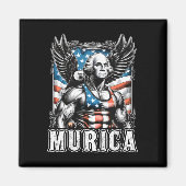 Juli Patriotic Funny George Washington Juli Magnet (Vorne)