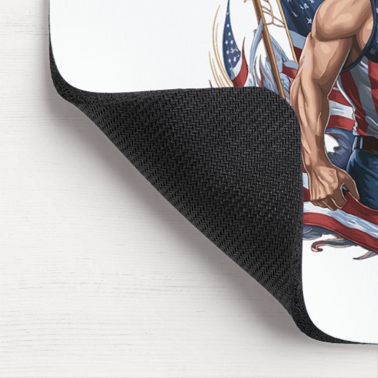 Juli Patriotic Funny George Washington Juli Mousepad (Ecke)