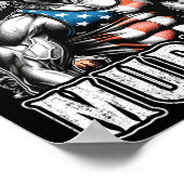 Juli Patriotic Funny George Washington Juli Poster (Ecke)