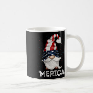 Juli Patriotic Gnome American Flag gefärbt Gnom Kaffeetasse