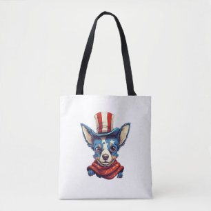 Juli Patriotic Rat Terrier Dog Tasche