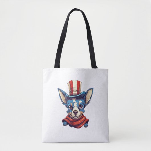 Juli Patriotic Rat Terrier Dog Tasche (Vorderseite)